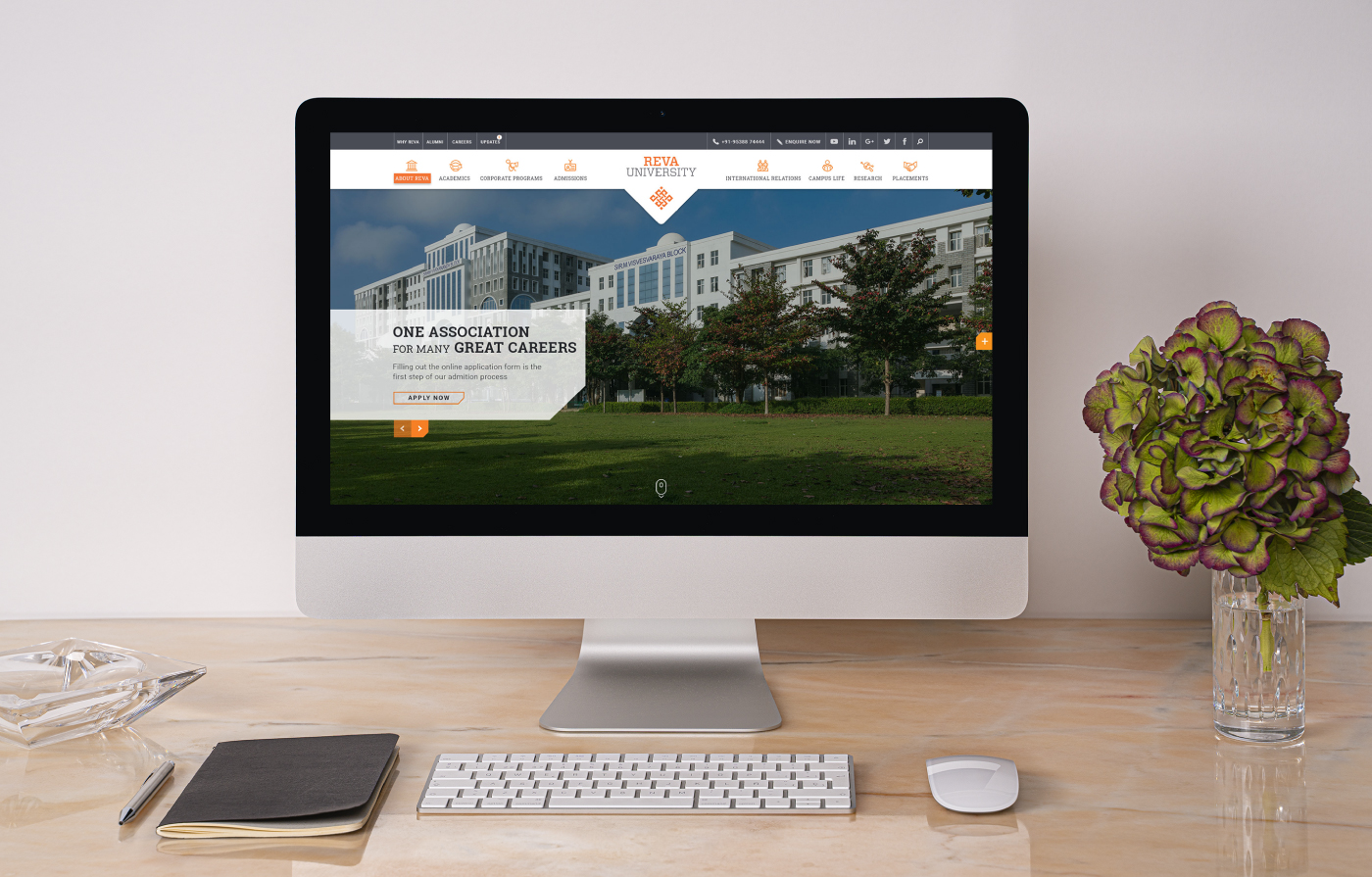 Website designing for REVA Website designing for REVA